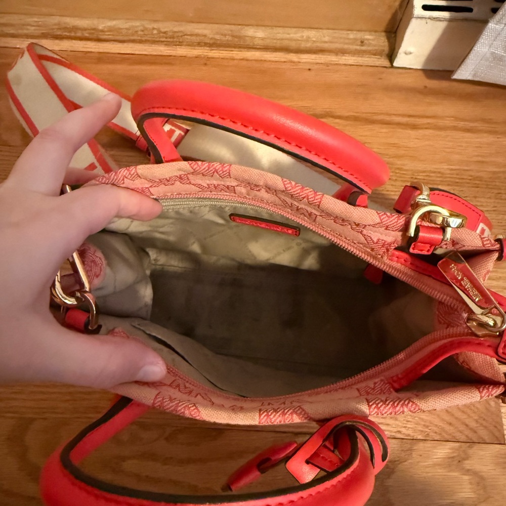 Michael Kors Pink and Red Satchel - Picture 3 of 5
